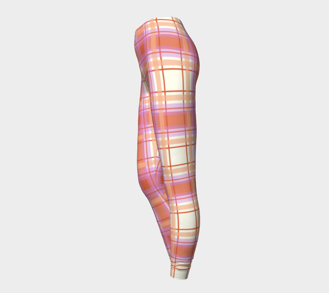 Plaid in Peach, Yellow and Pink preview #3