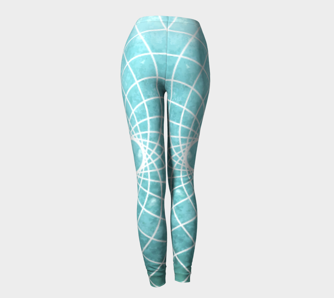 Blue Sacred Geometry Leggings preview #4