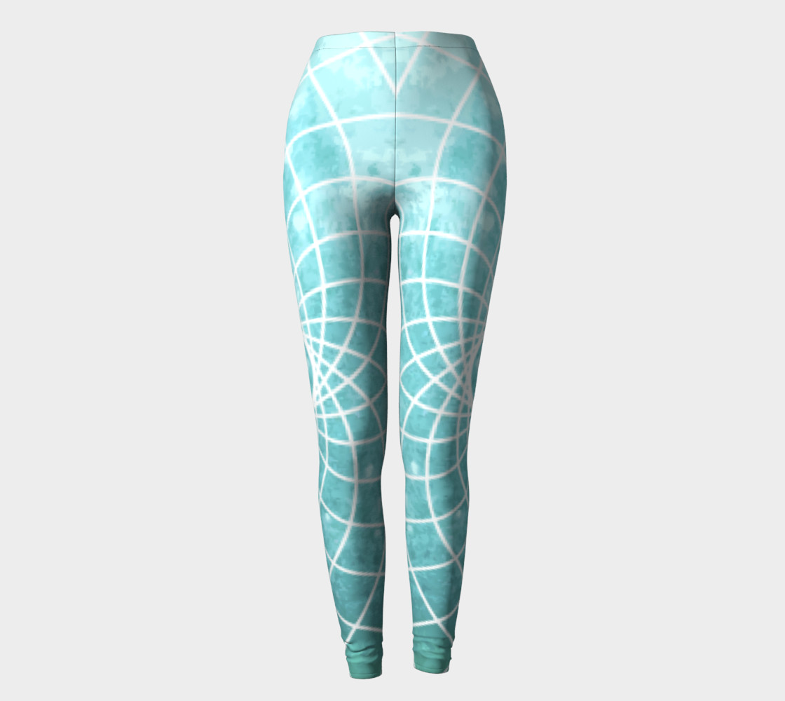 Blue Sacred Geometry Leggings preview #2