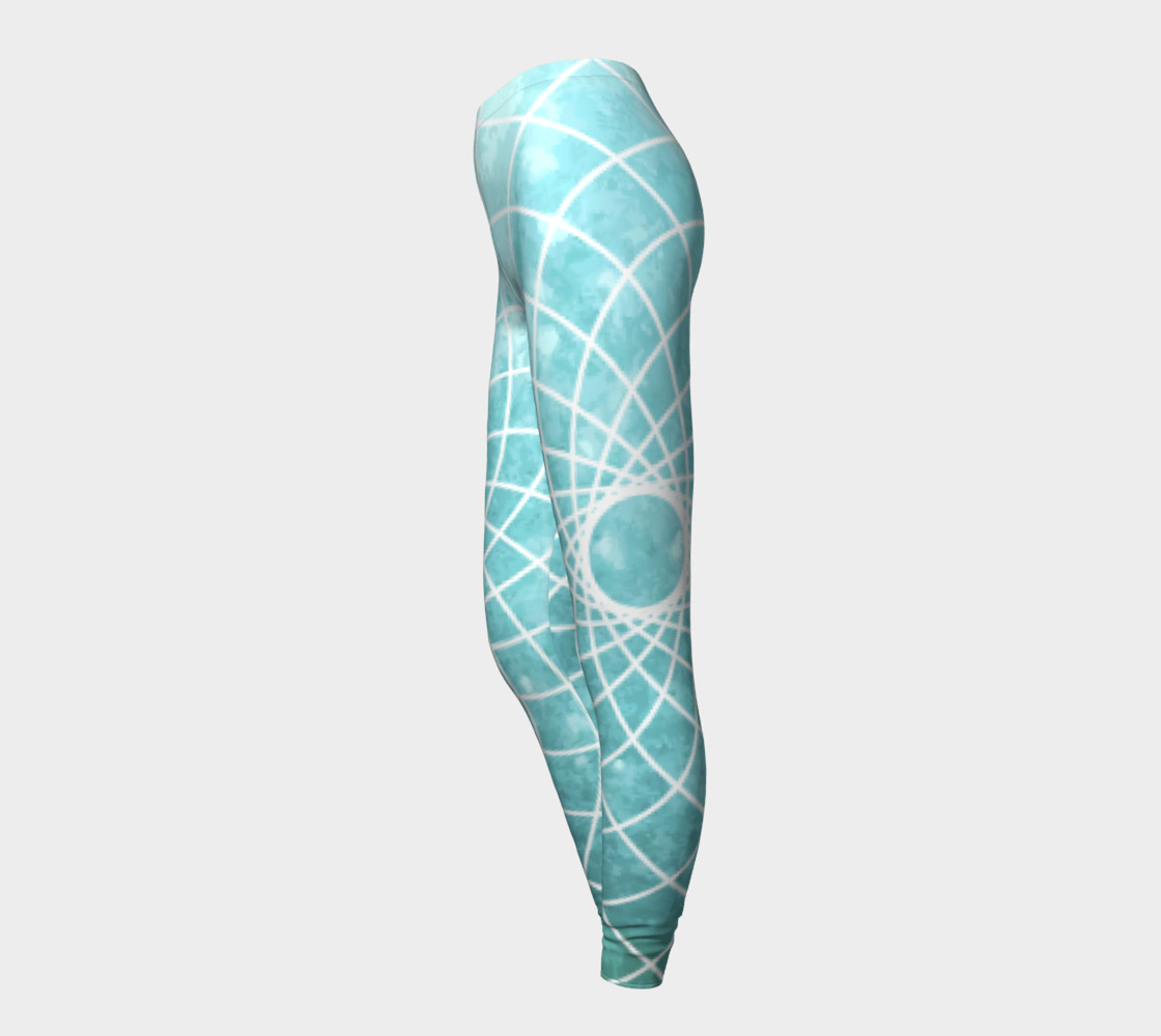 Blue Sacred Geometry Leggings preview #3