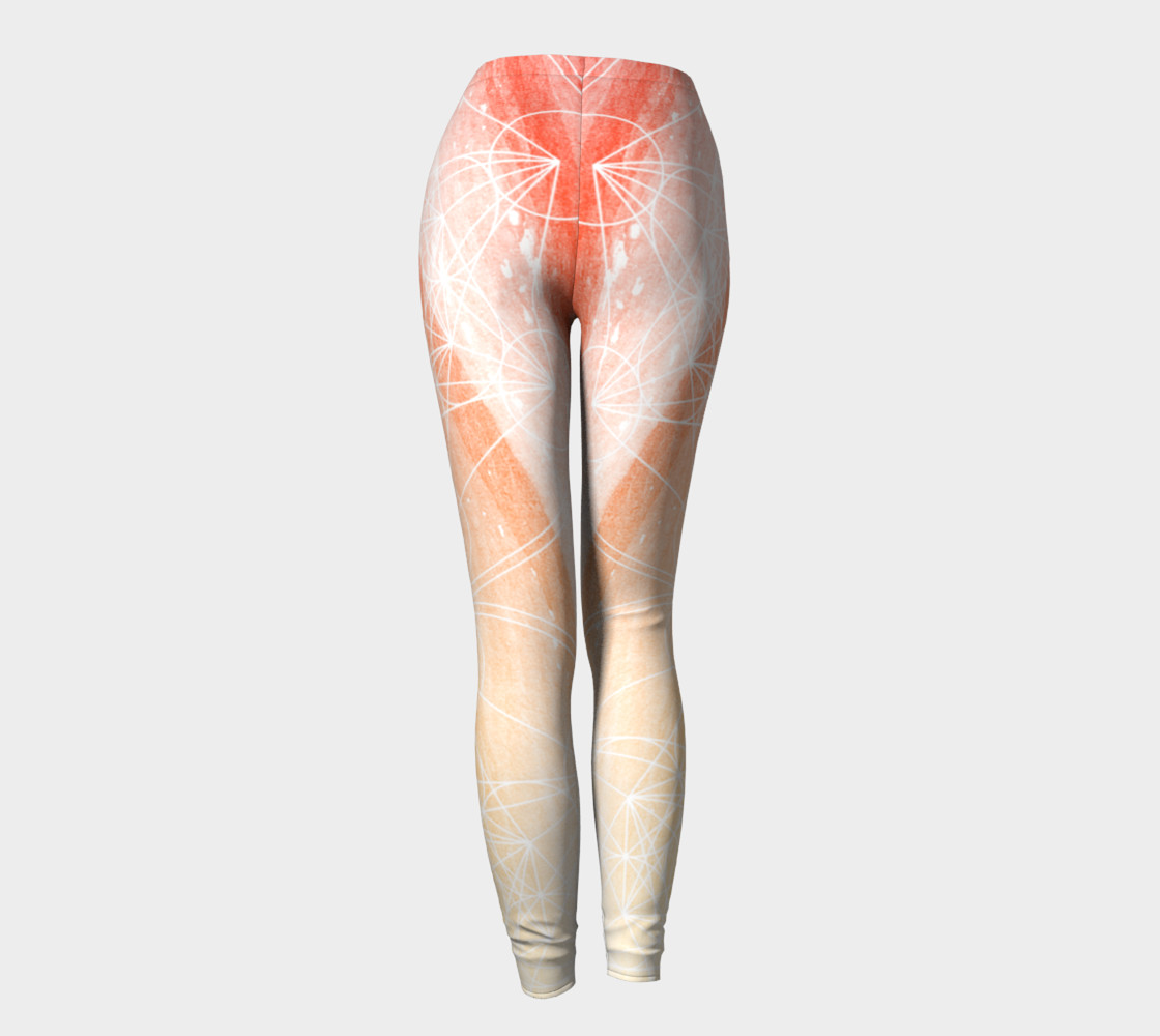 Metatrons Cube Sacred Geometry Leggings preview #4