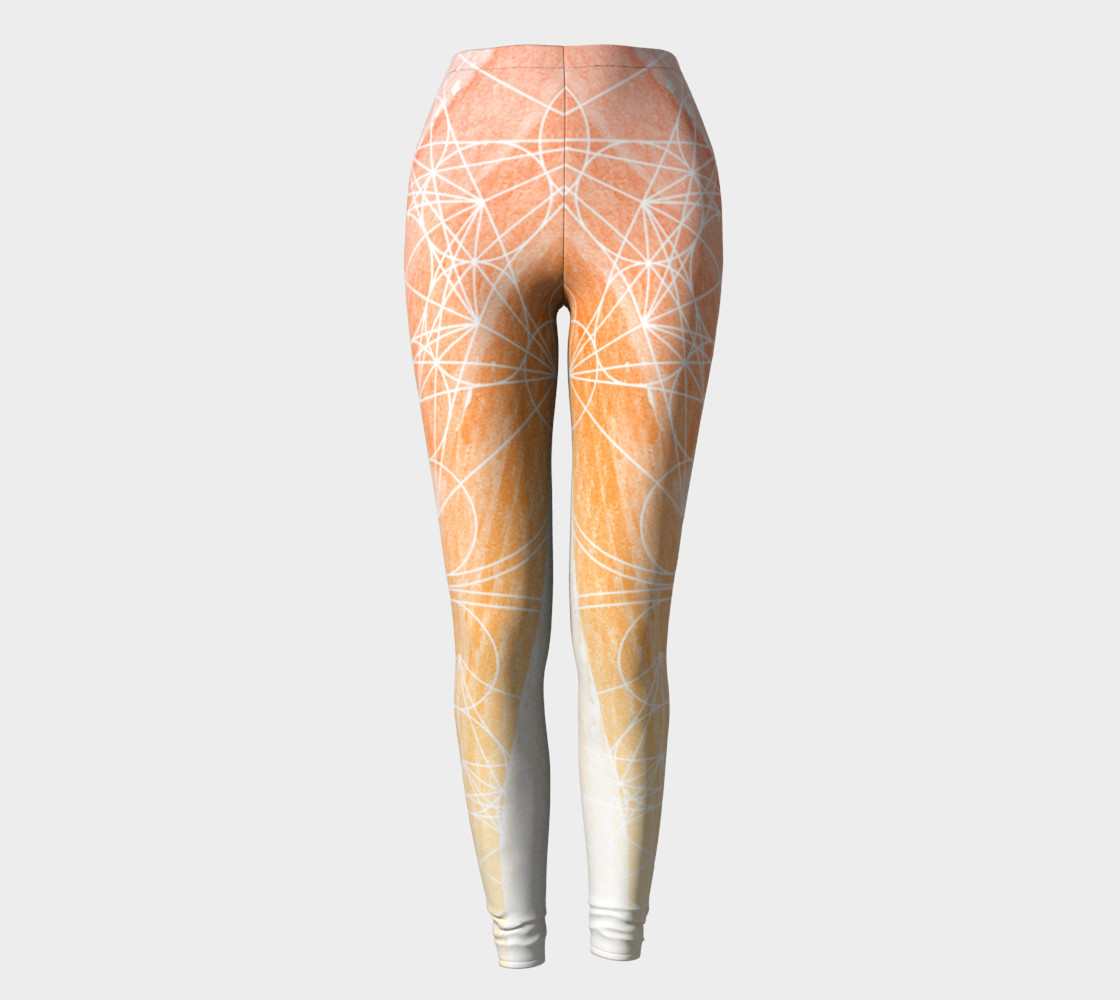 Metatrons Cube Sacred Geometry Leggings preview #2