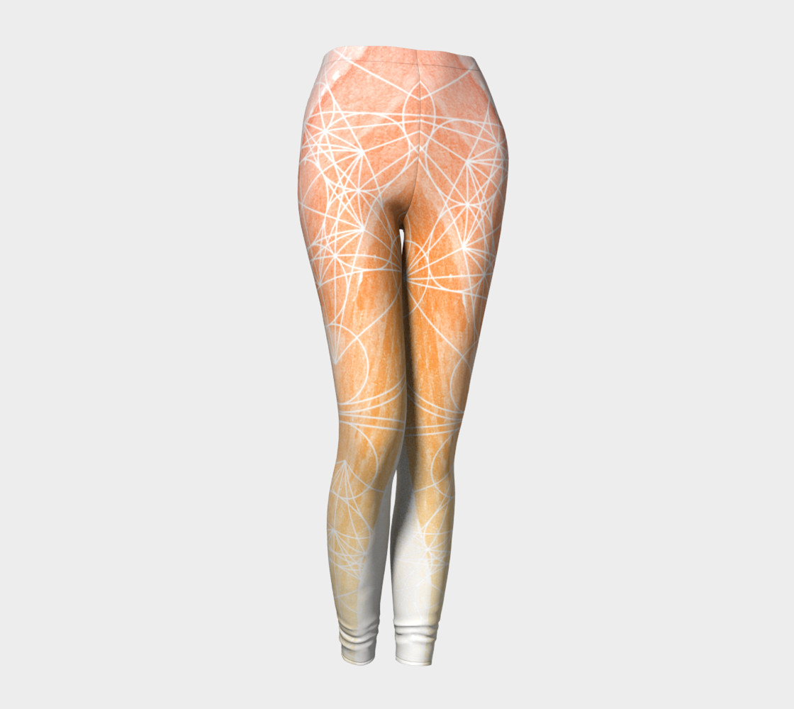Metatrons Cube Sacred Geometry Leggings preview #1