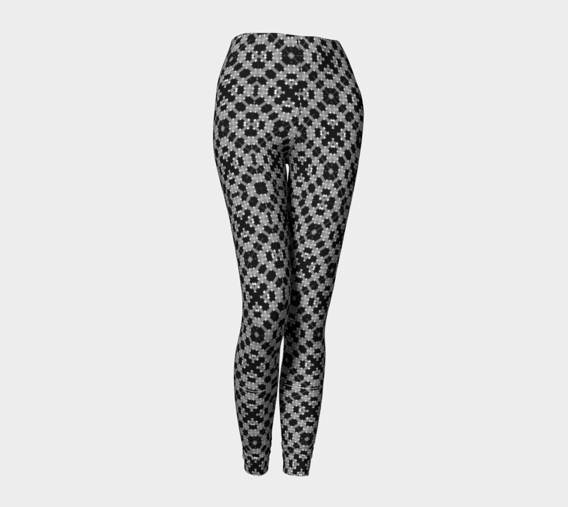 Leggings with Black and Gray Pattern preview #1