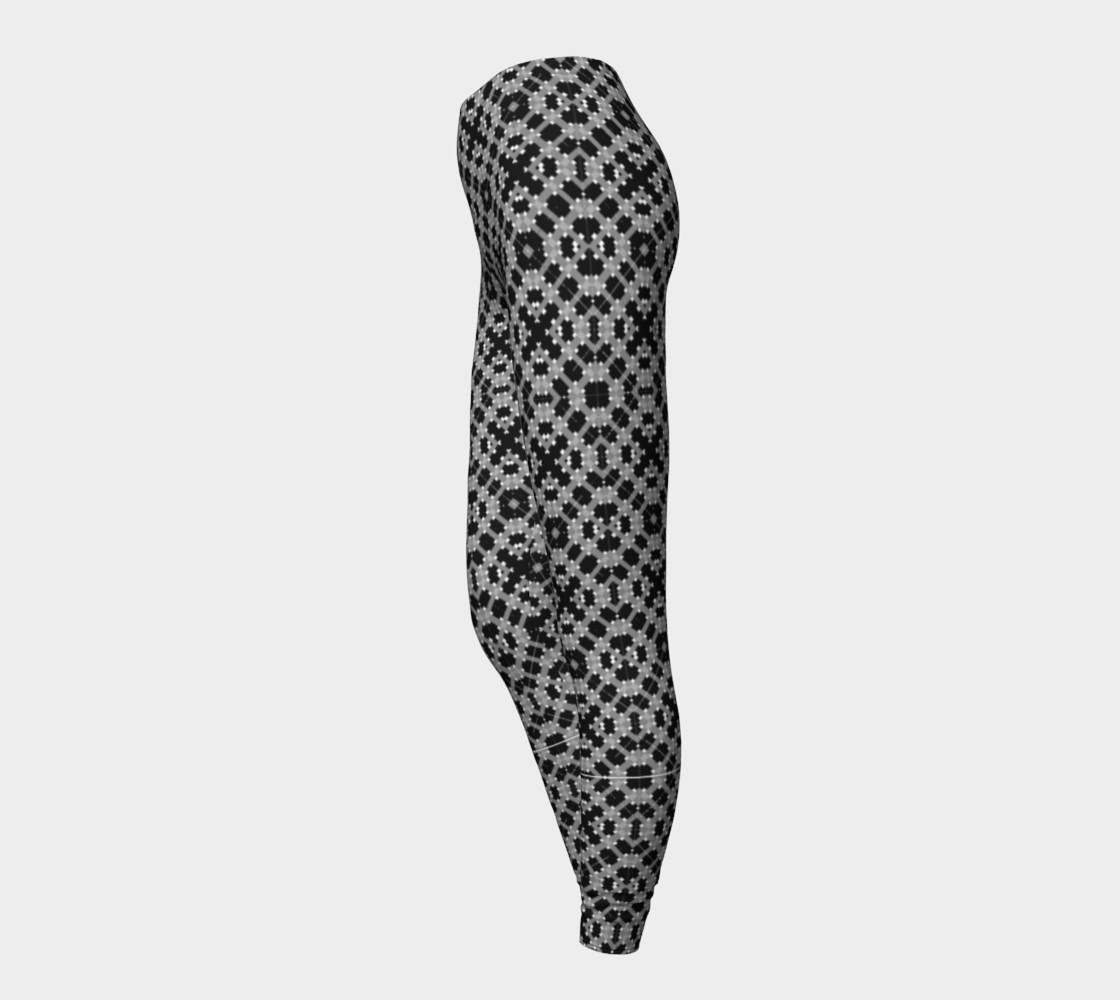Leggings with Black and Gray Pattern preview #3
