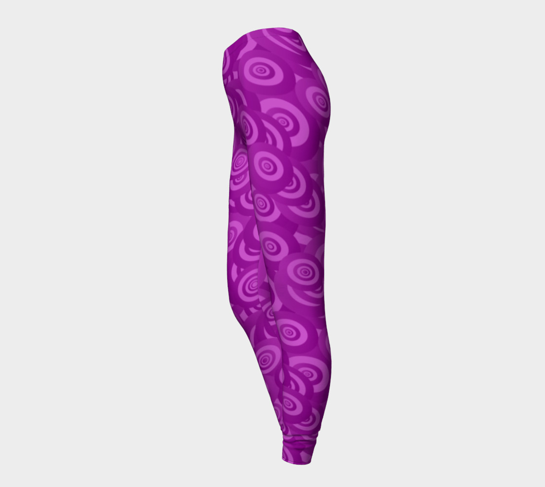 Purple Swirl Leggings preview #3