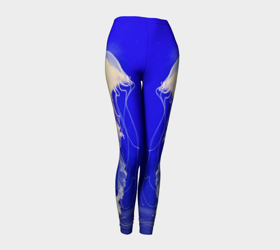 Jelly Black Light Reactive Blue Leggings preview #1