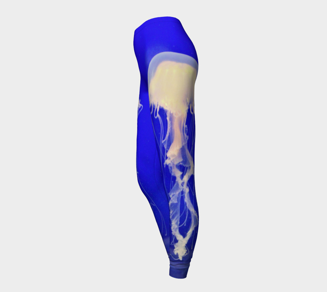 Jelly Black Light Reactive Blue Leggings preview #3