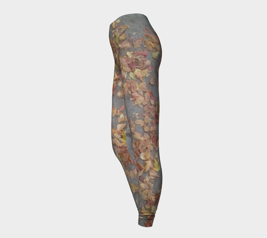Leaves on a Sidewalk Leggings preview #3