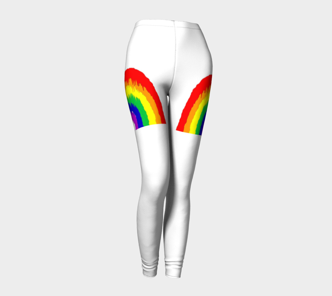 Dripping Rainbow Leggings preview #1
