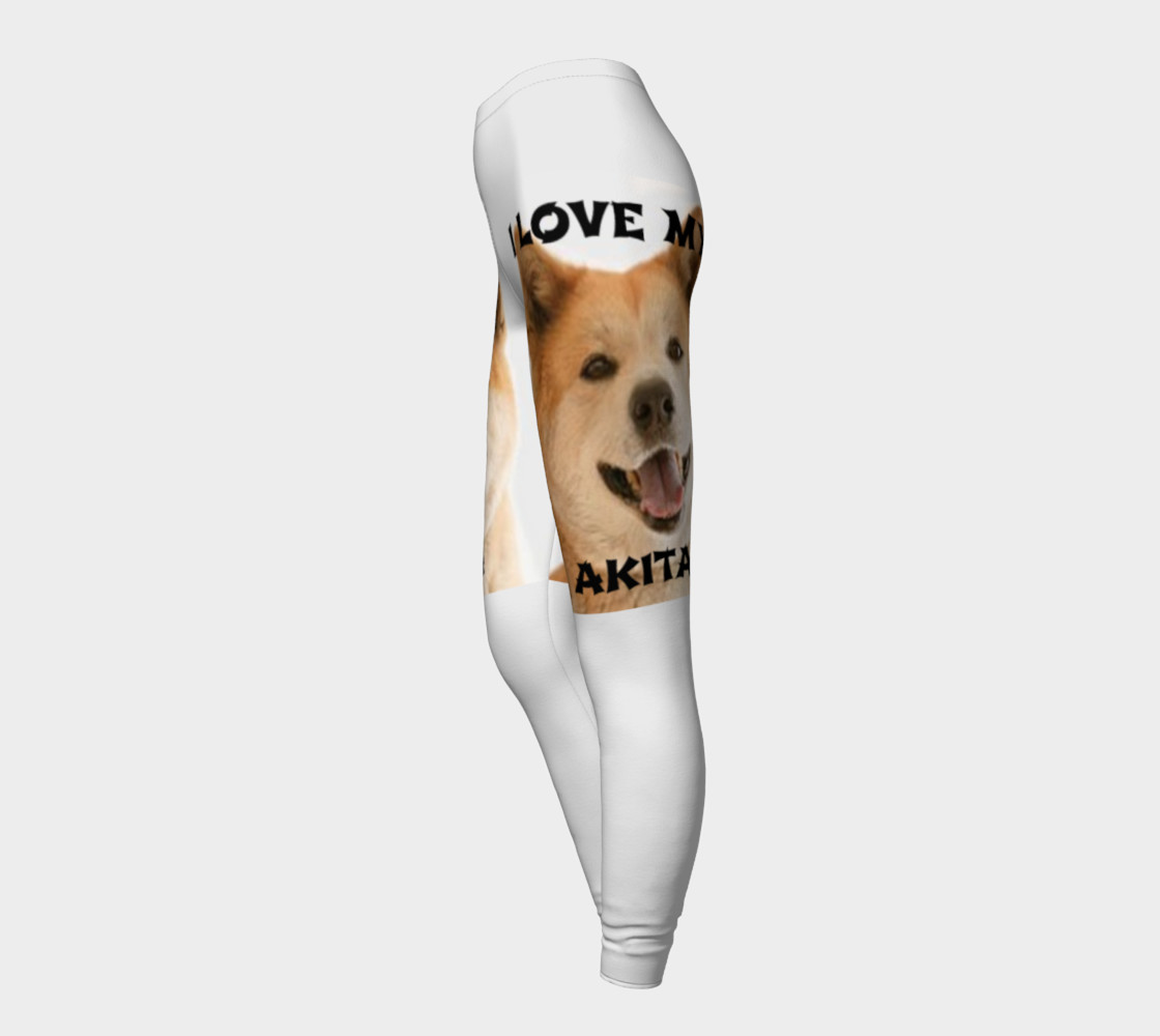 Akita Red Love with Picture Leggings preview #3