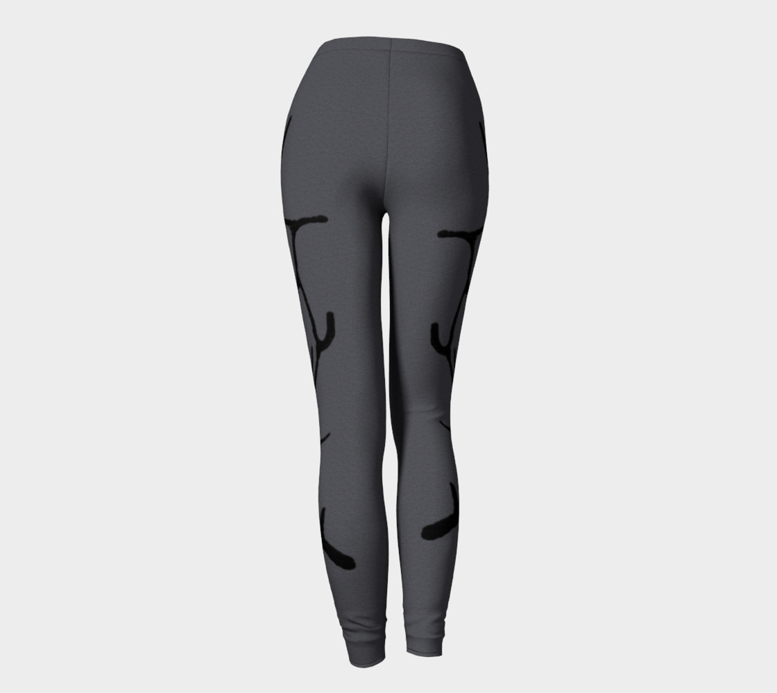 dark grey leggings black whale petroglyphs preview #4