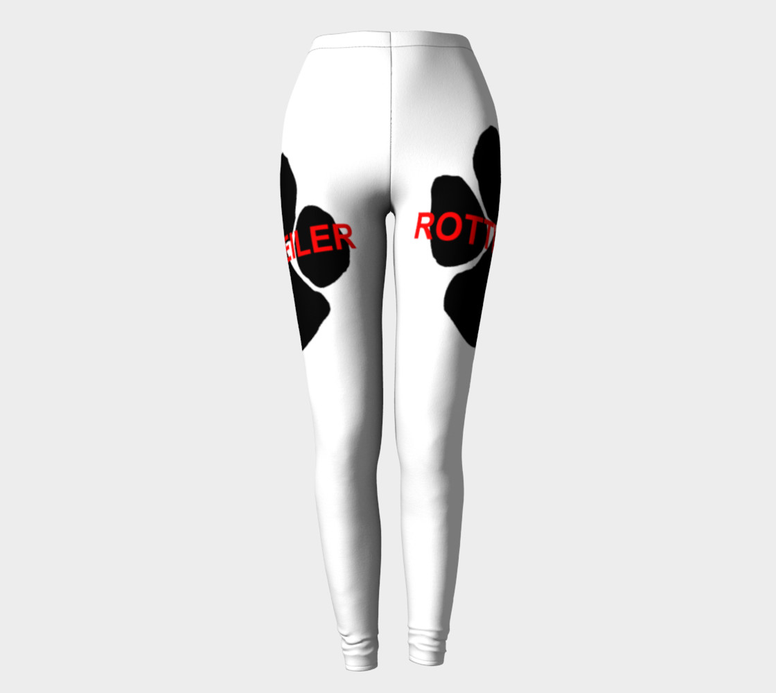 Rottweiler Name Paw Leggings preview #2