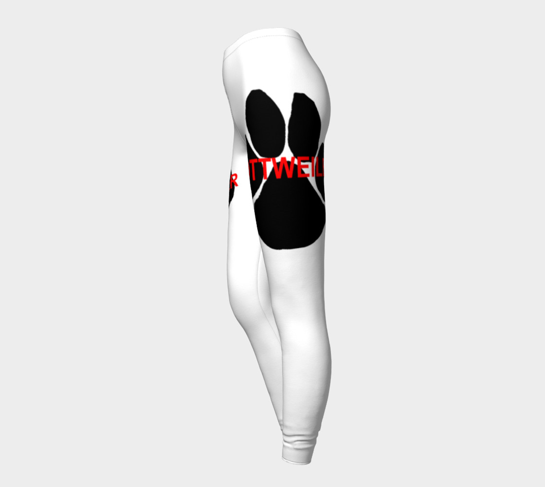 Rottweiler Name Paw Leggings preview #3
