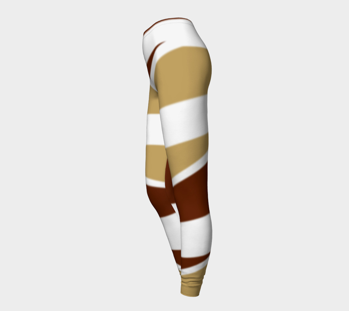 Coffee and Cream Abstract Stripes preview #3