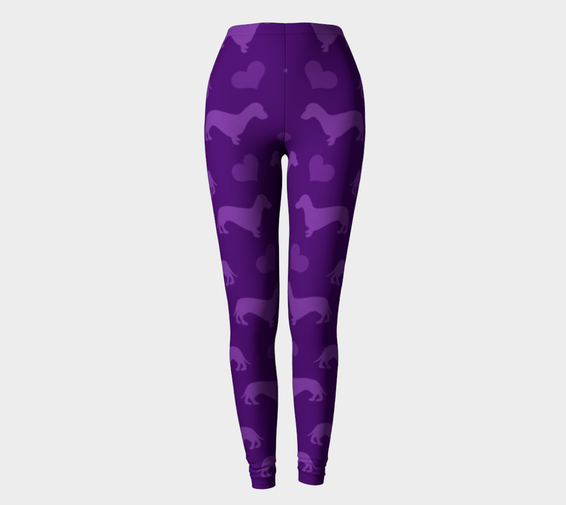 Purple dachshunds hearts paws preview #2