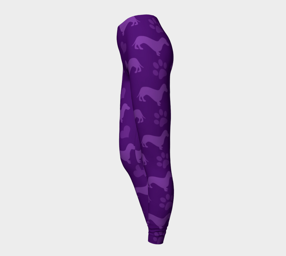Purple dachshunds hearts paws preview #3