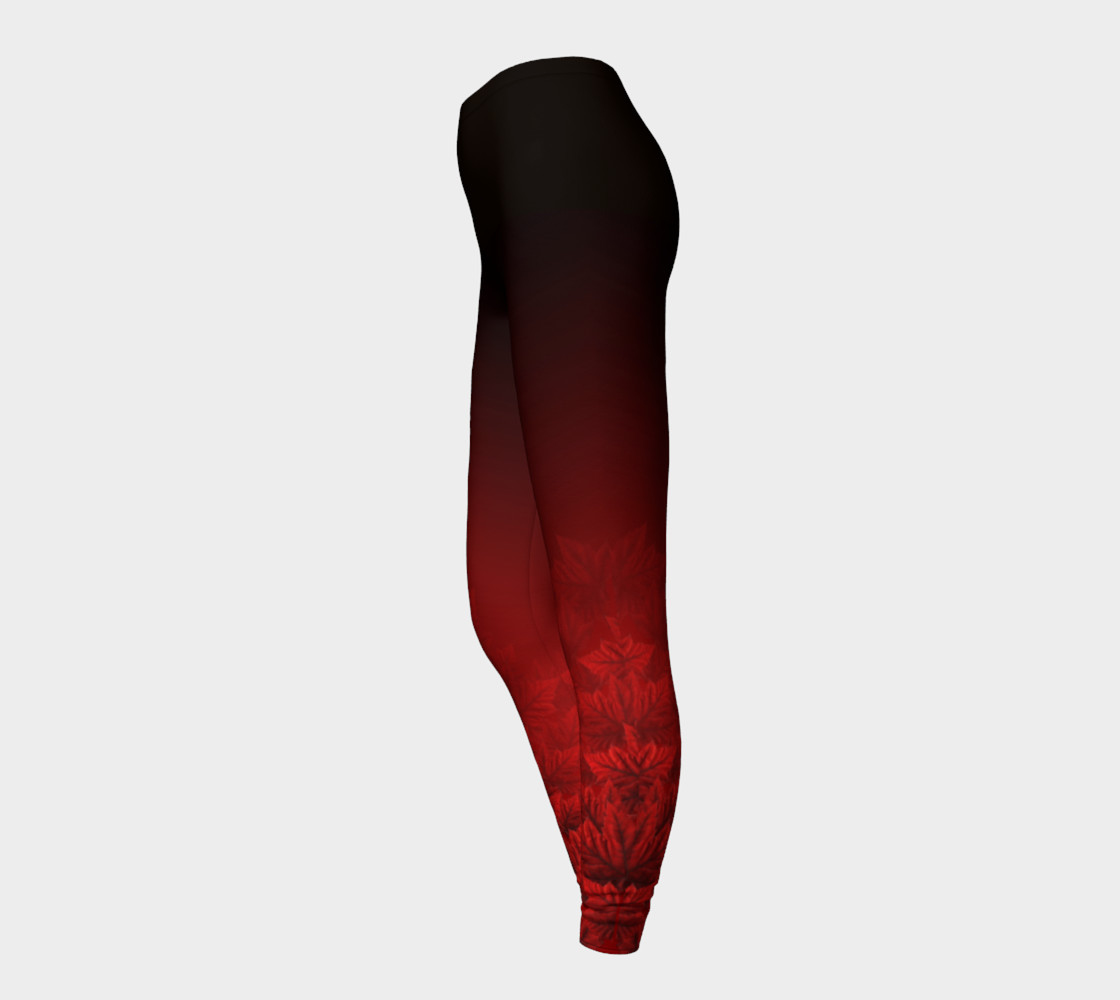 Autumn Leaves Leggings Canada Stretchy Pants preview #3