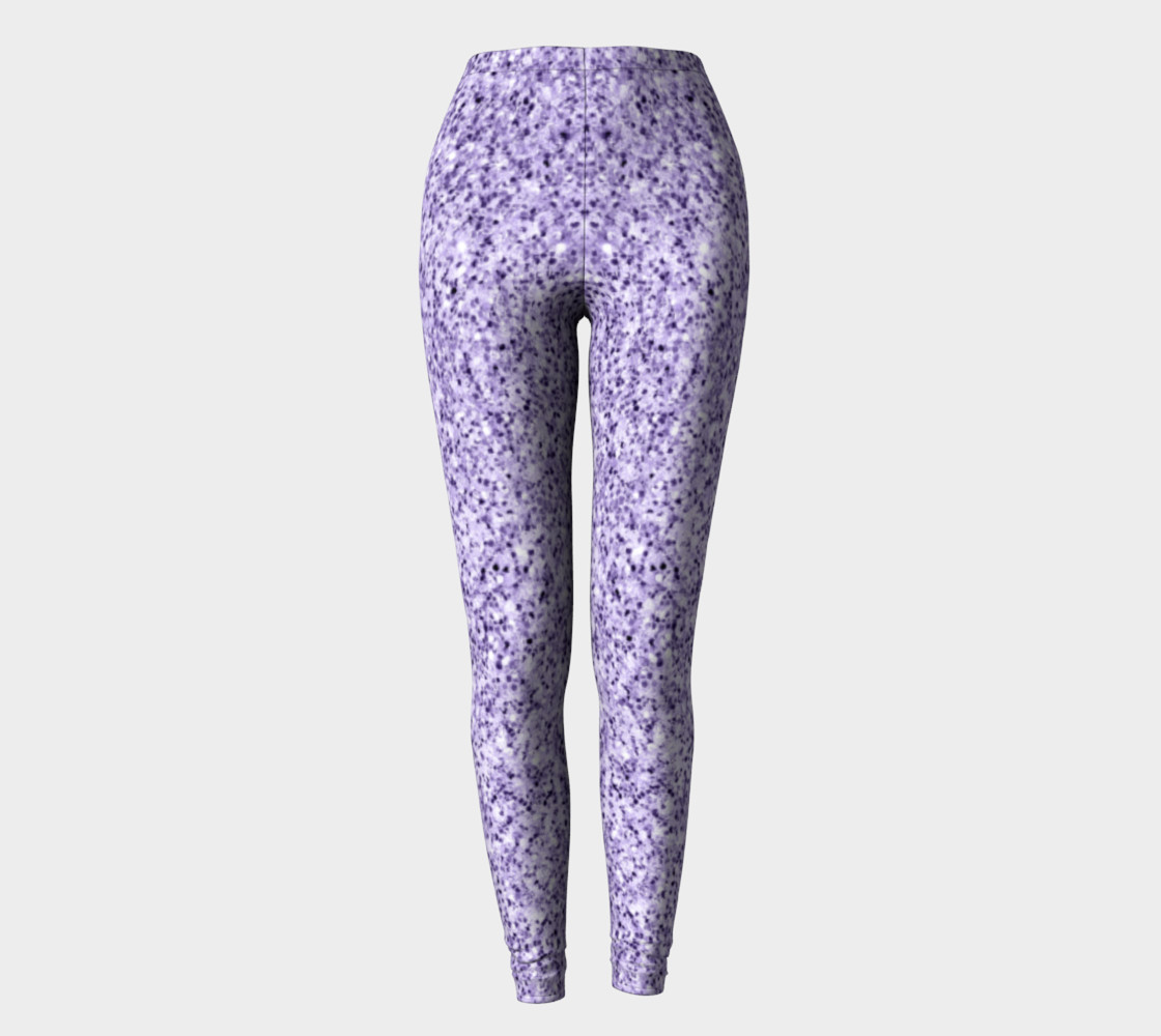 purple glitter leggings