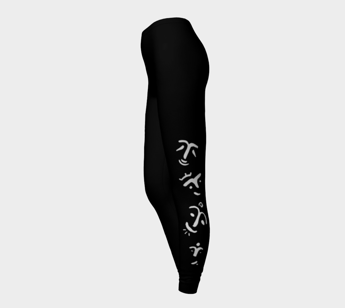 black leggings petroglyph faces preview #3