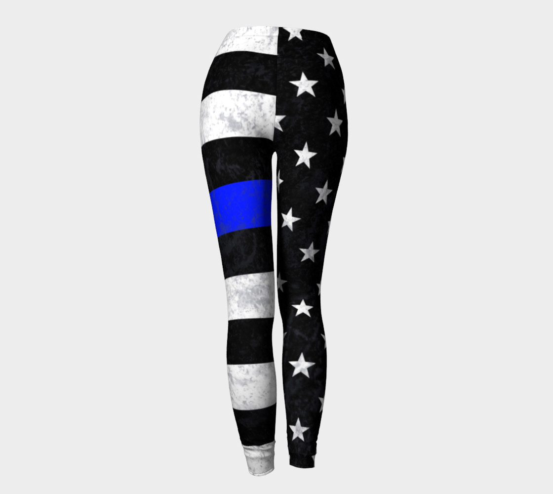 Thin Blue Line Leggings preview #4