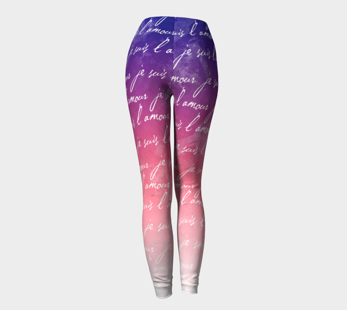 Je Suis L'amour French Leggings preview #4