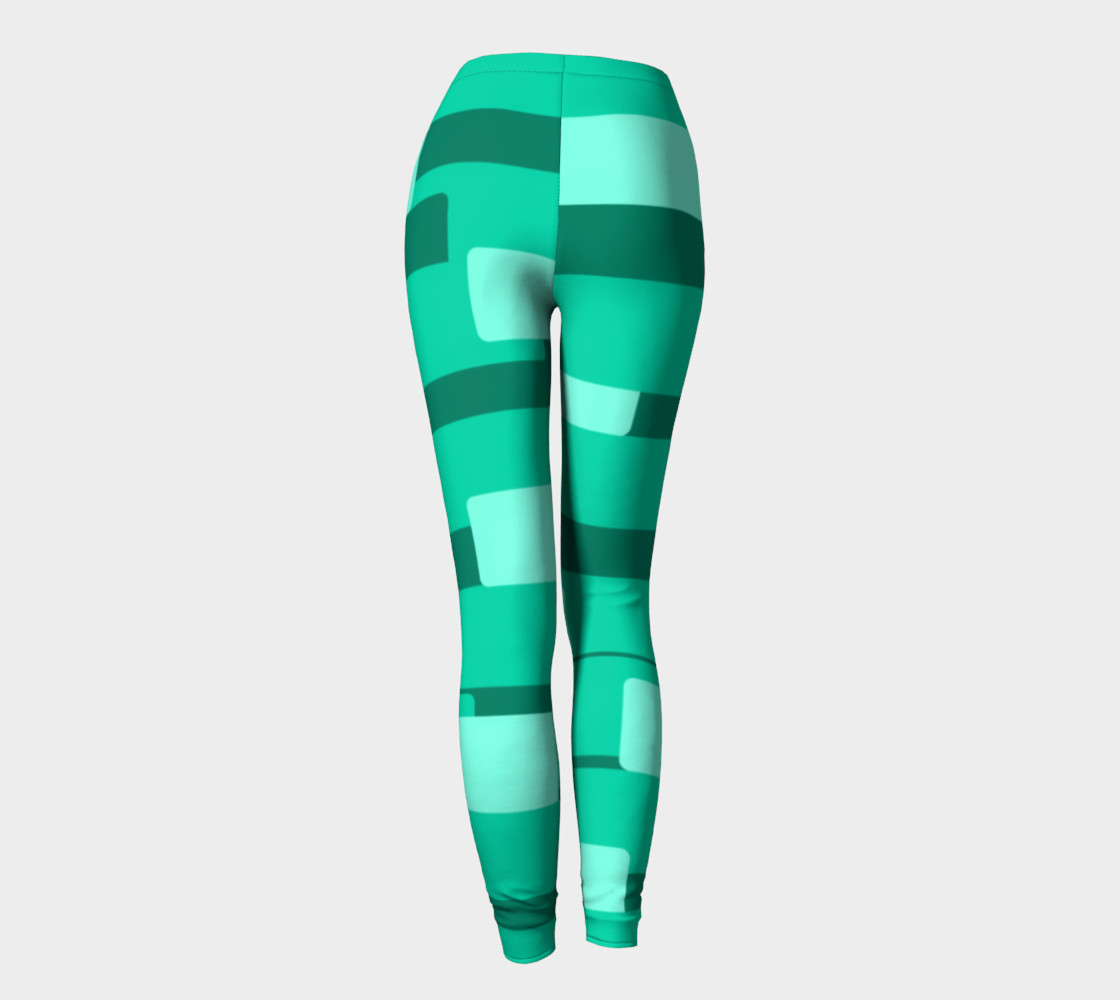 Teal Ocean Leggings preview #4