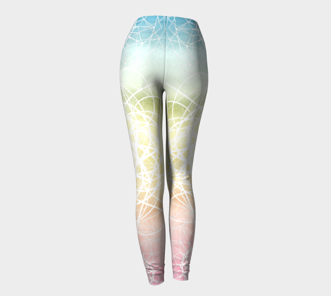 Pastel Sacred Geometry Leggings preview #4