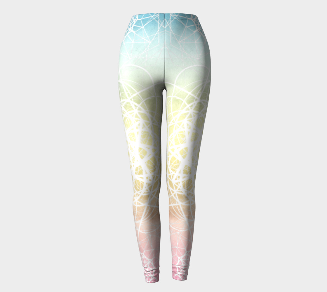 Pastel Sacred Geometry Leggings preview #2