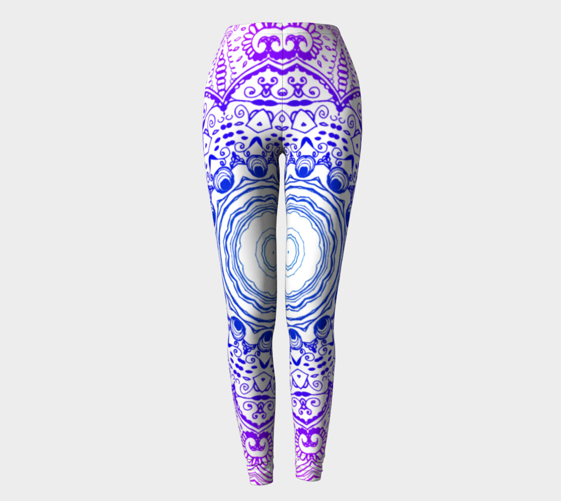Purple Psychedelic Leggings preview #2