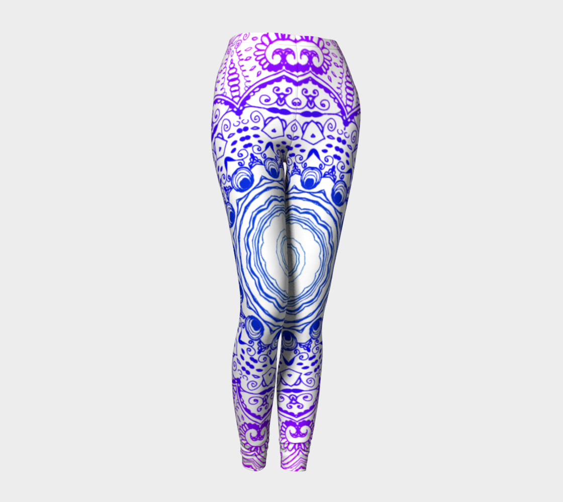 Purple Psychedelic Leggings preview #1