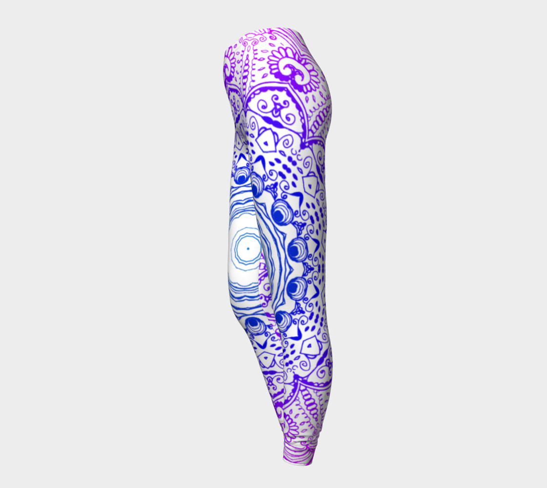 Purple Psychedelic Leggings preview #3