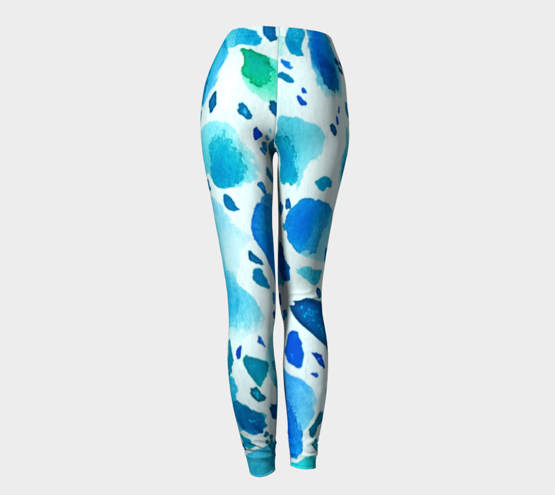 Blue Watercolour Dalmatian Pattern preview #4