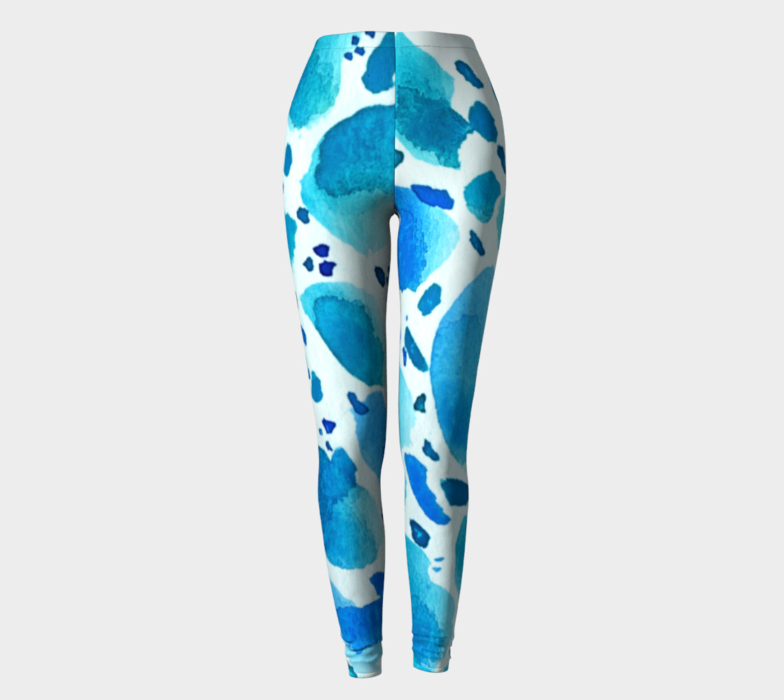 Blue Watercolour Dalmatian Pattern preview #2