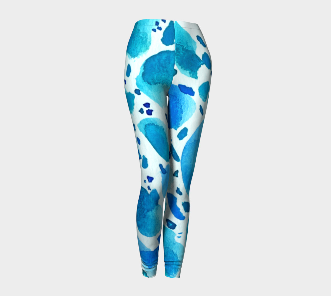 Blue Watercolour Dalmatian Pattern preview #1