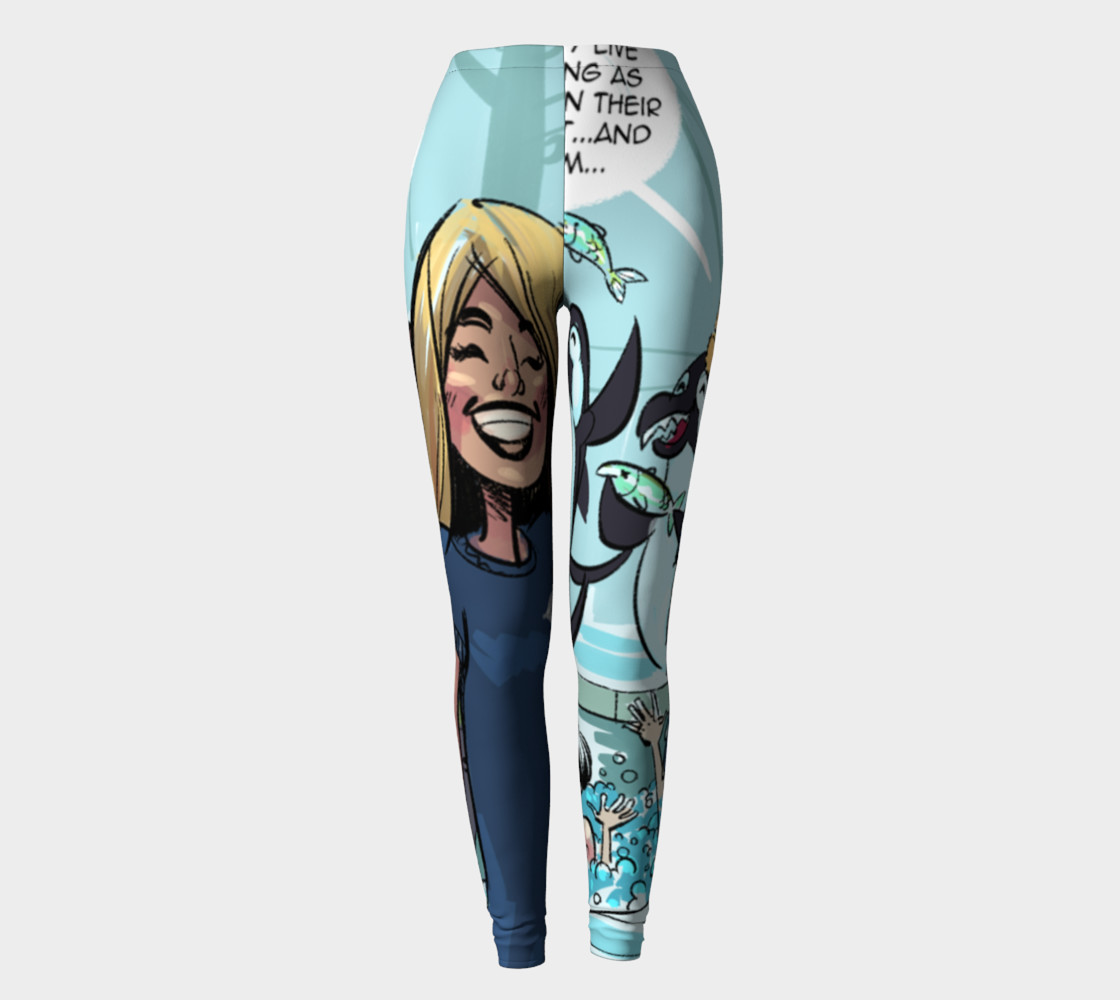 Orca Revenge Funny Leggings by Rick London preview #2