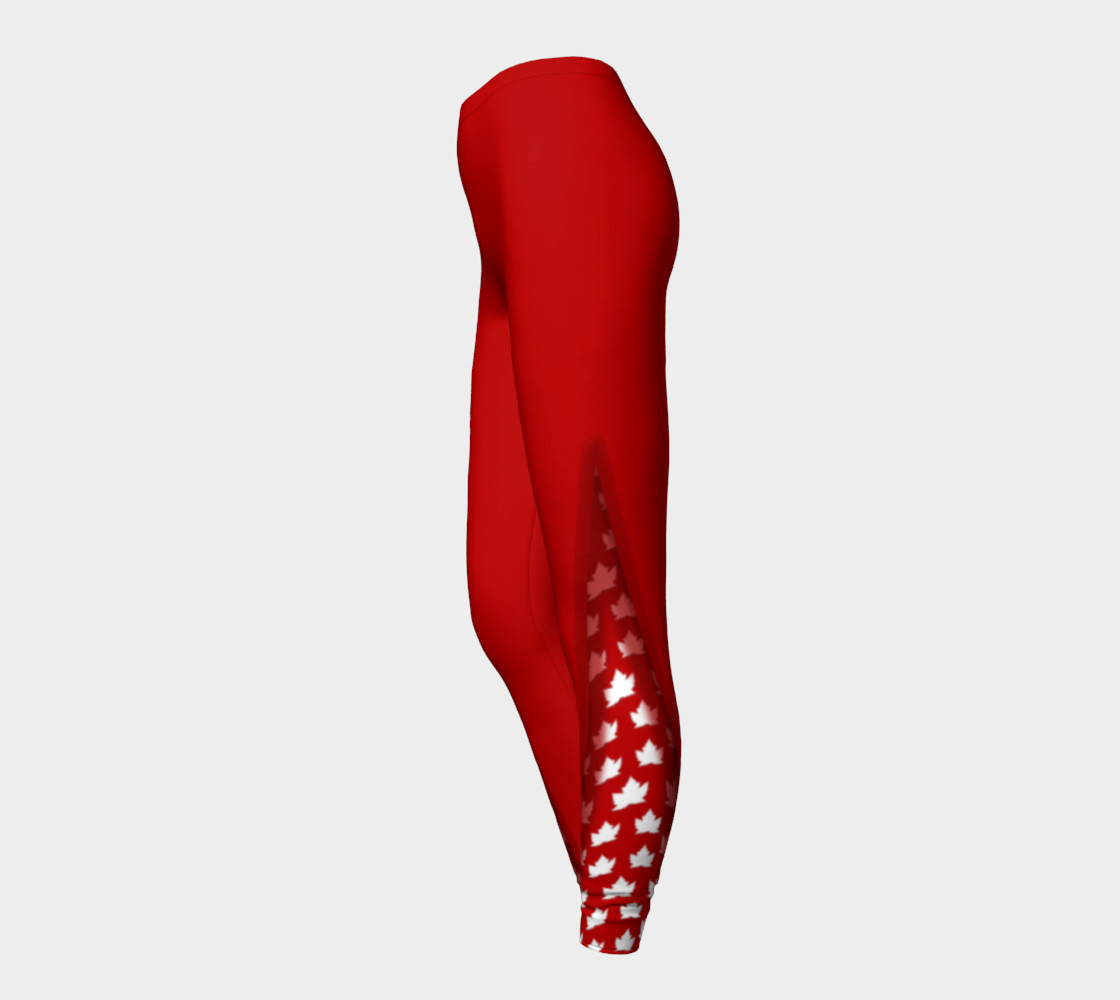 Cute Canada Leggings Red preview #3