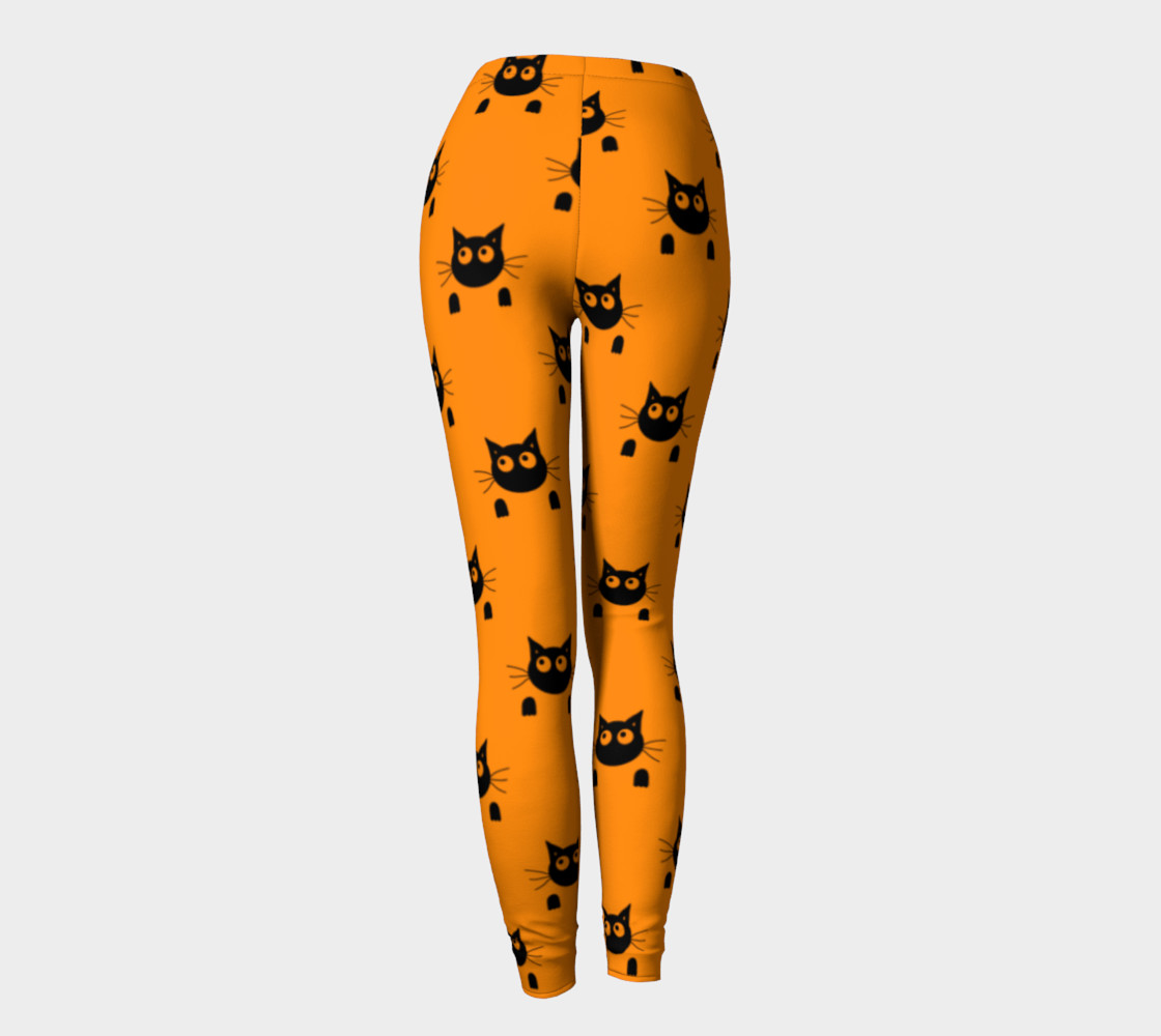 Halloween Cat Leggings preview #4