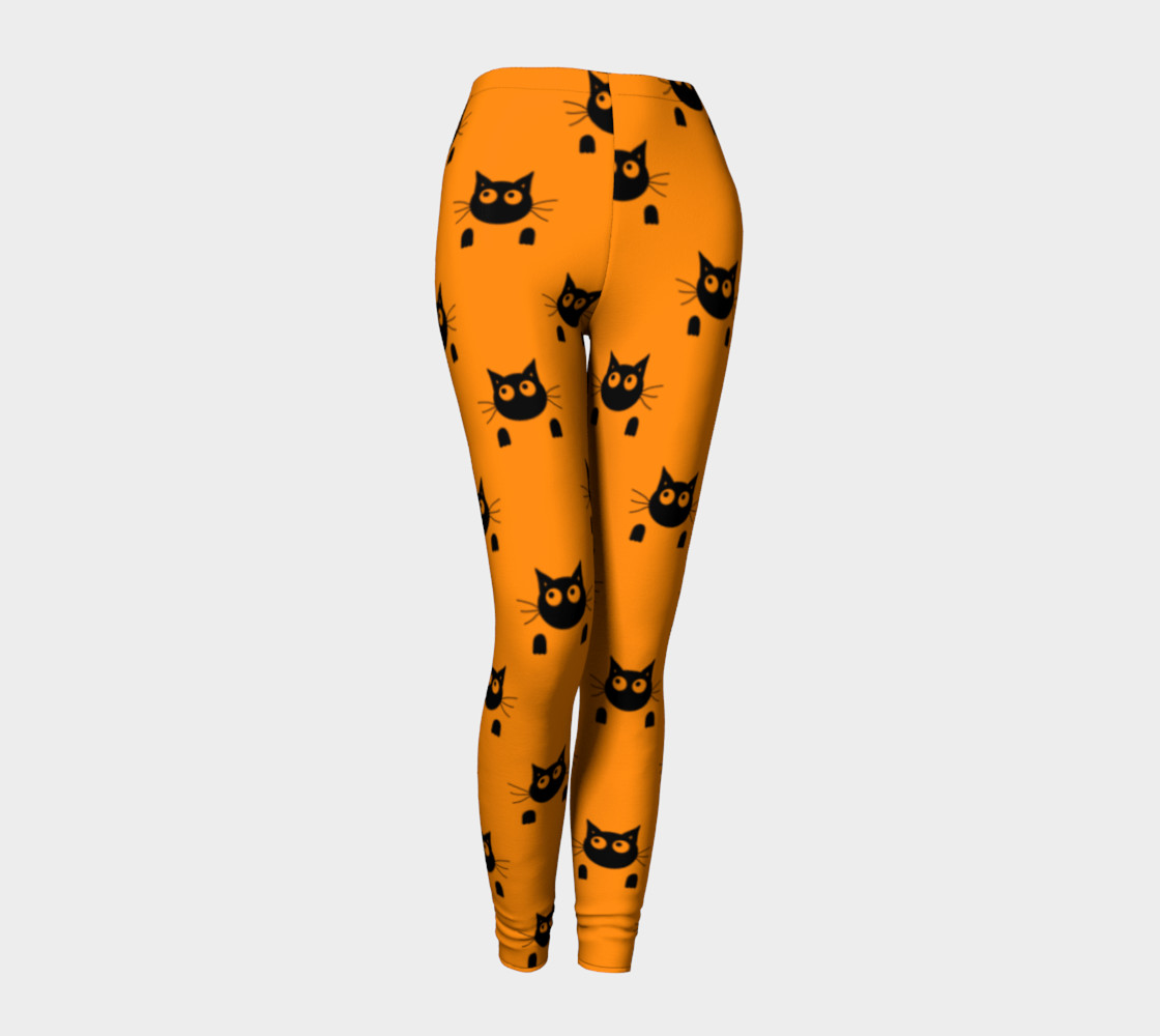 Halloween Cat Leggings preview #1