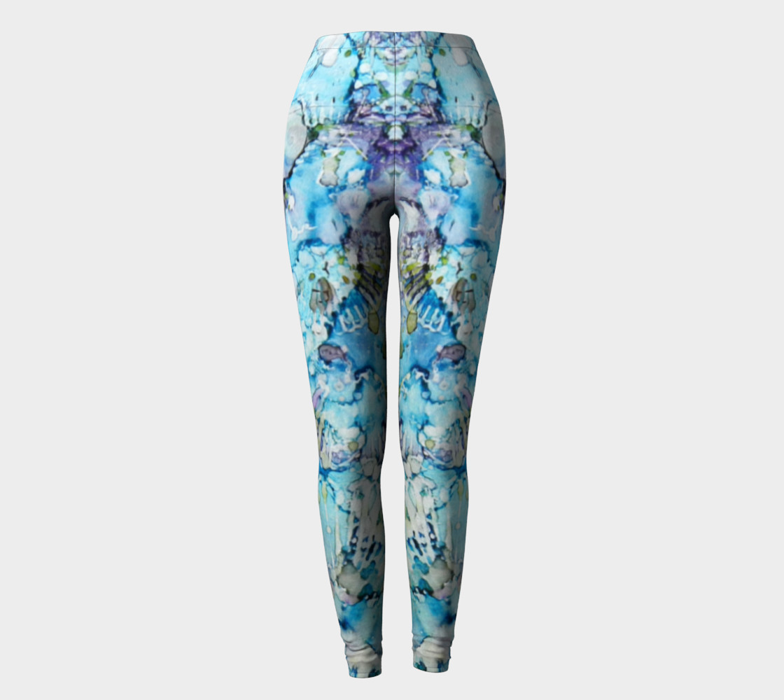 Butterfly Blu Ink #25 Yoga Leggings preview #2