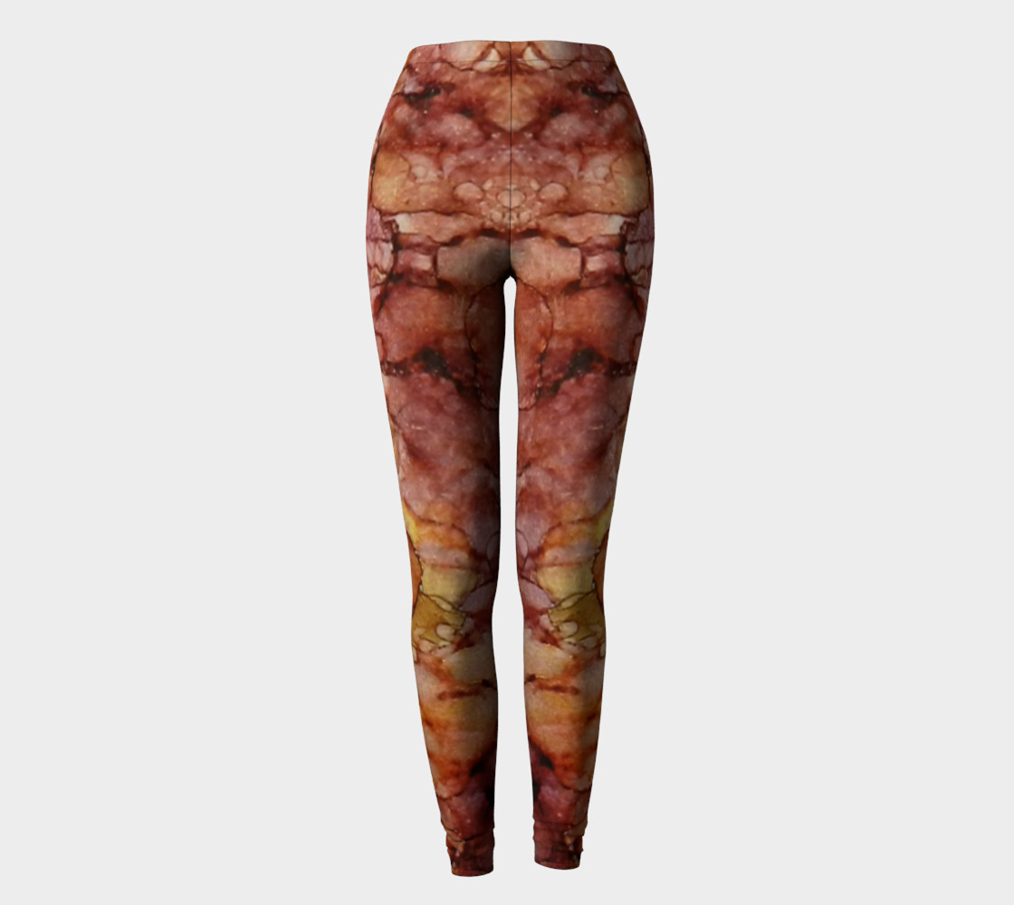 Pomegranate Lemonaid Ink #15 Yoga Leggings preview #2