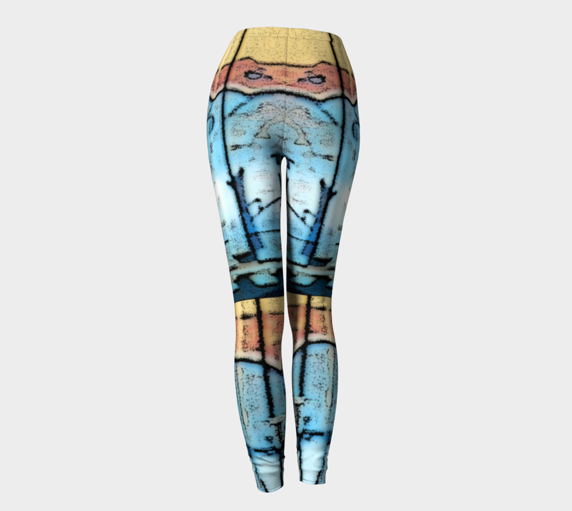 Train Grafitti #1 Yoga Leggings preview #4