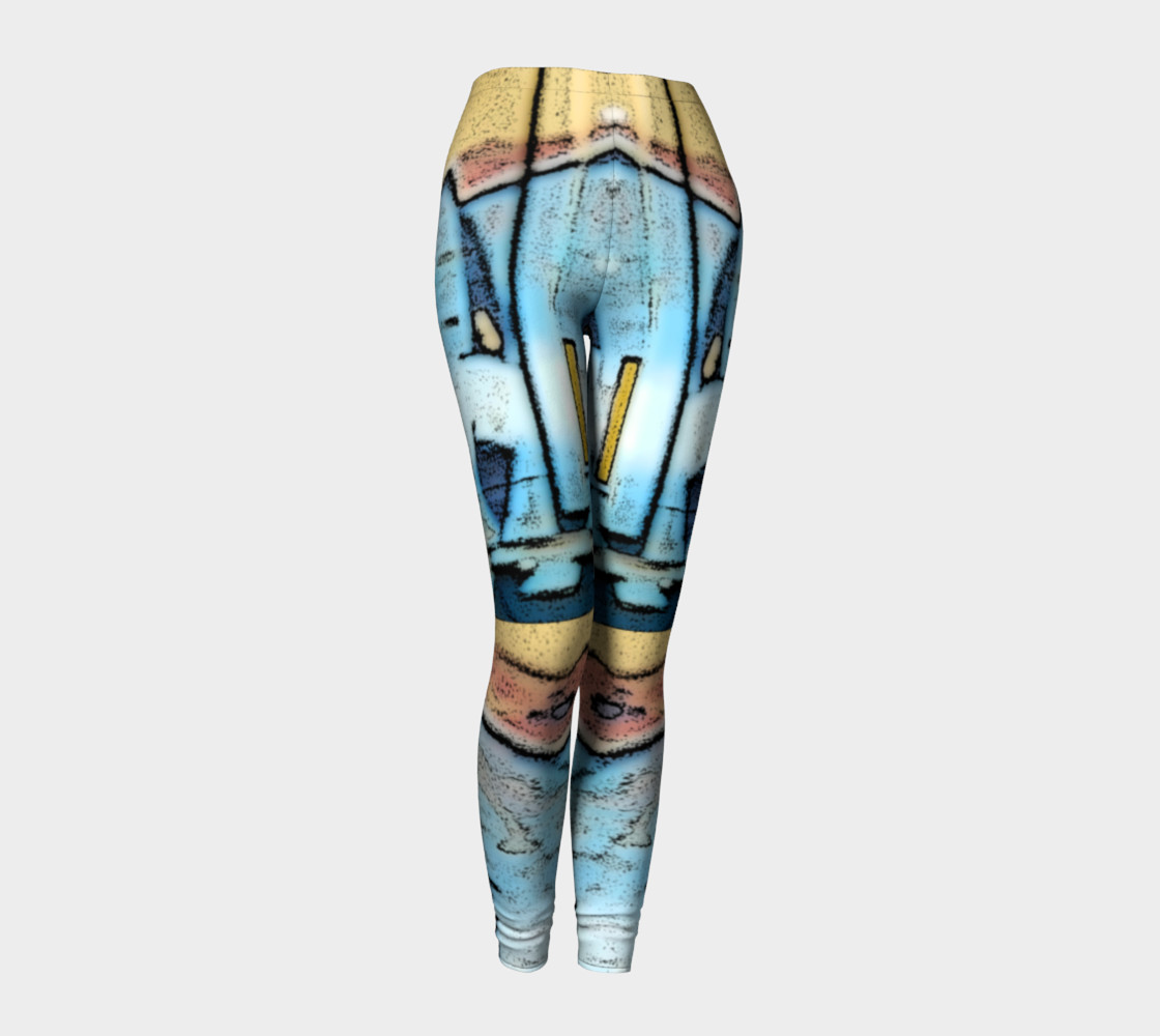 Train Grafitti #1 Yoga Leggings preview #1