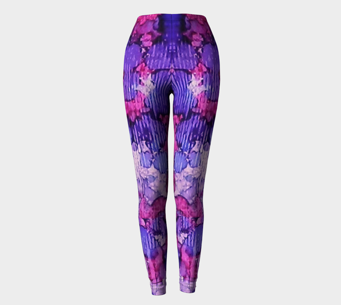 Raspberry Rain Ink #19 Yoga Leggings preview #2