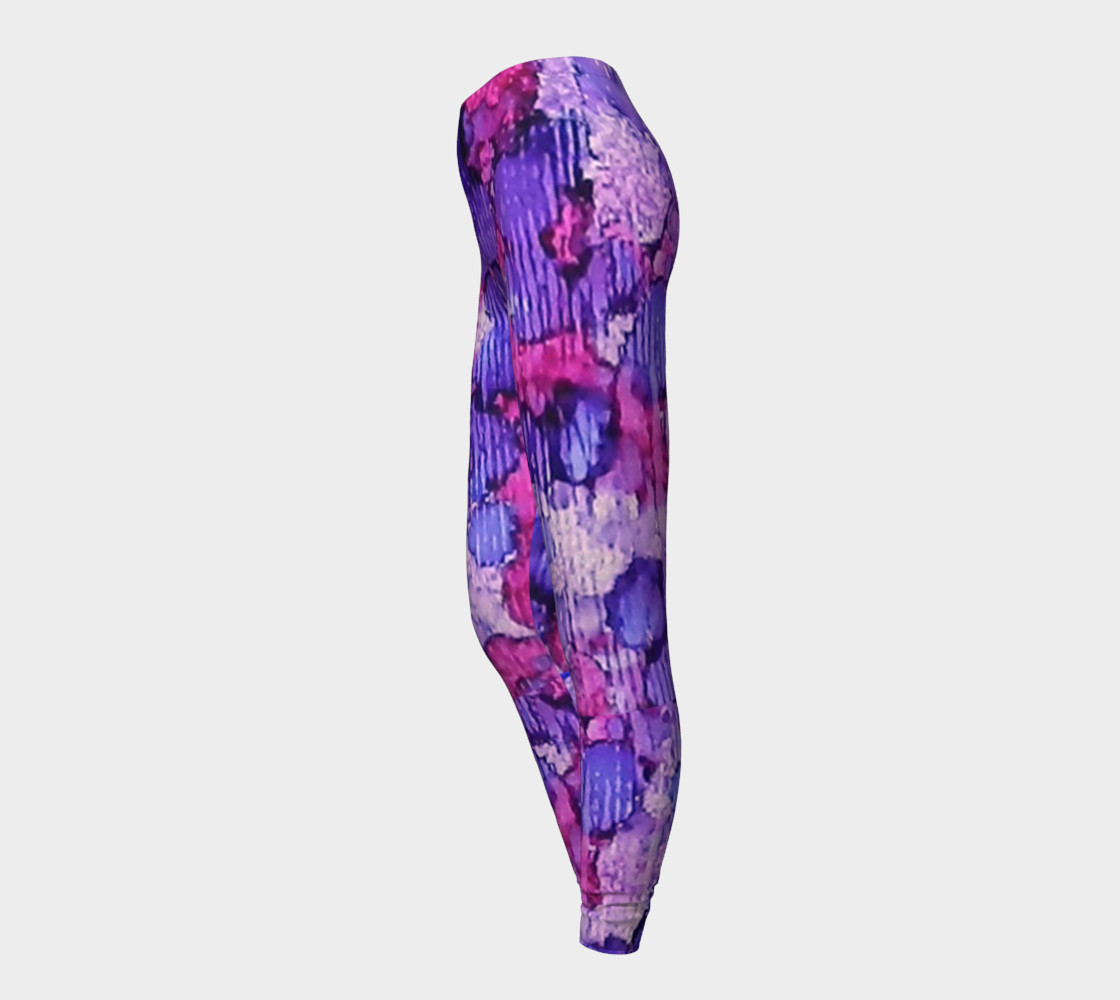 Raspberry Rain Ink #19 Yoga Leggings preview #3