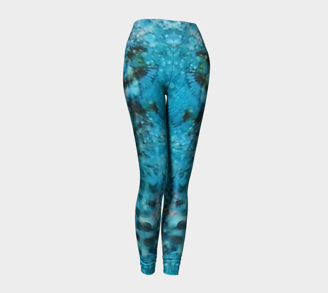 Cerulean Dream Ink #23 Yoga Leggings preview #1