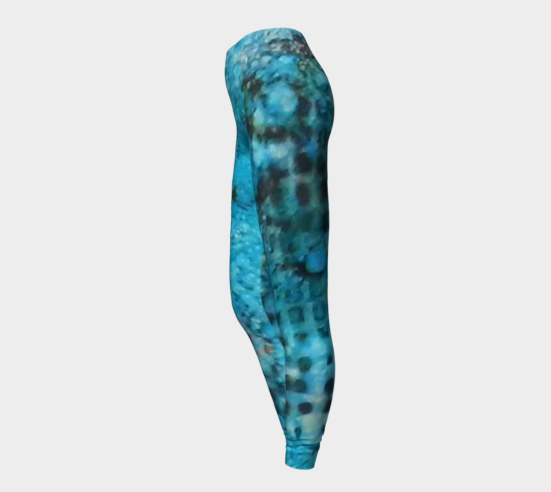 Cerulean Dream Ink #23 Yoga Leggings preview #3
