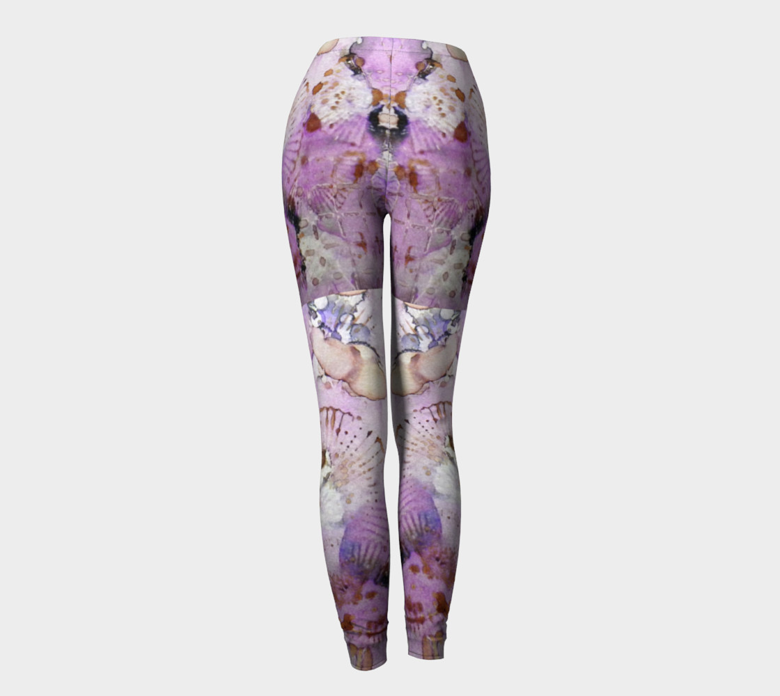 Lavender Mornings Ink #6 Yoga Leggings preview #4