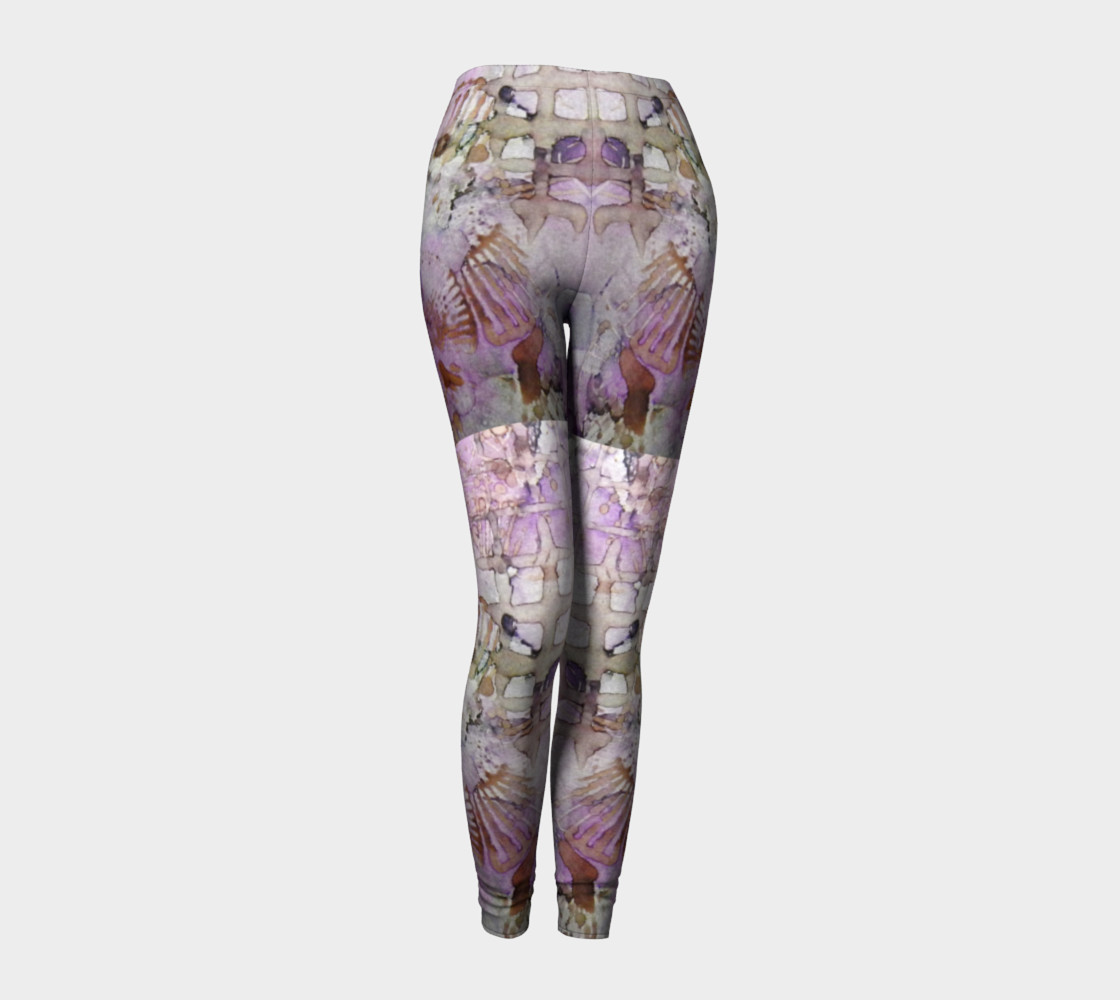 Lavender Mornings Ink #6 Yoga Leggings preview #1