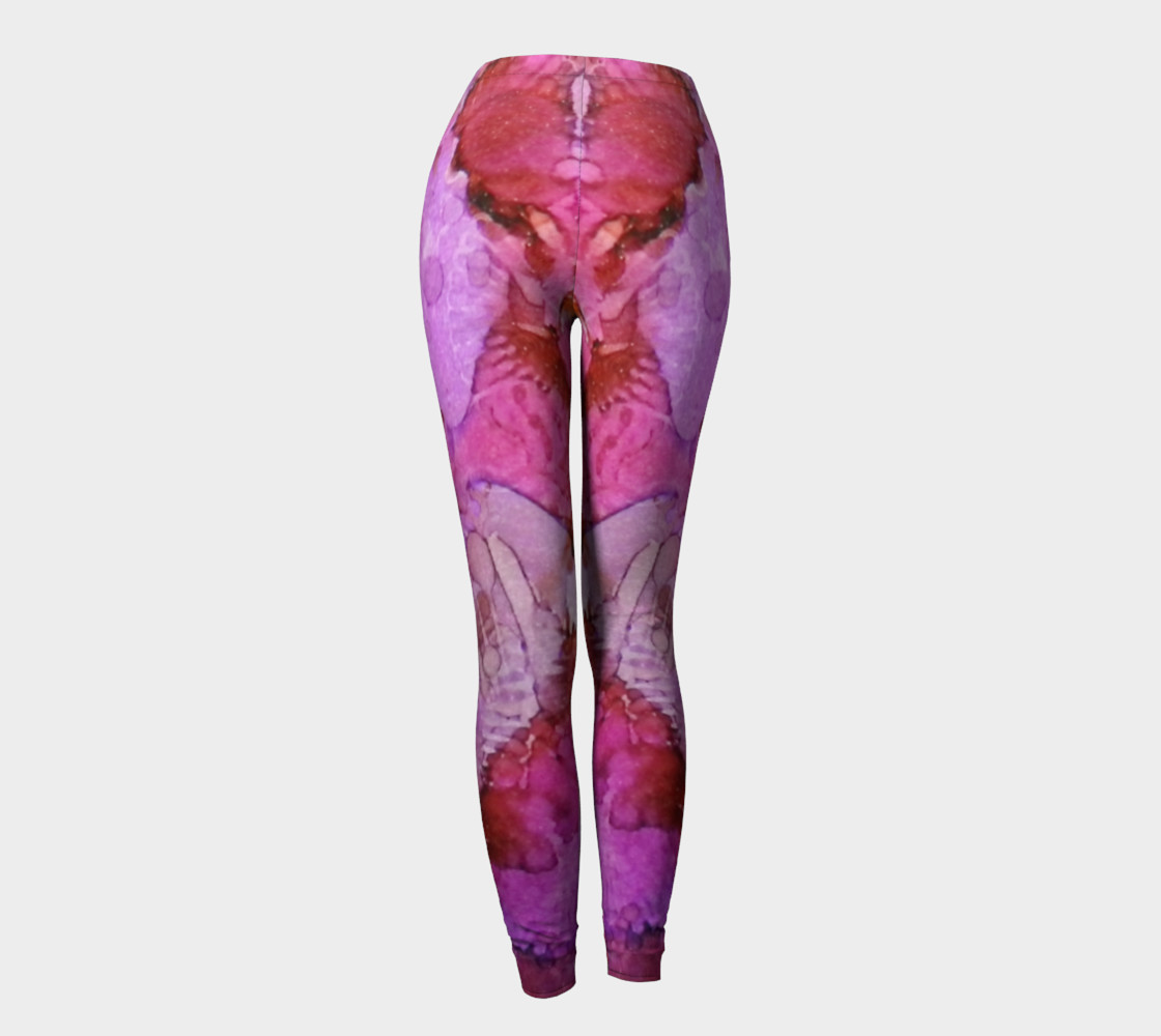 Blossoms Ink #1 Yoga Leggings preview #4